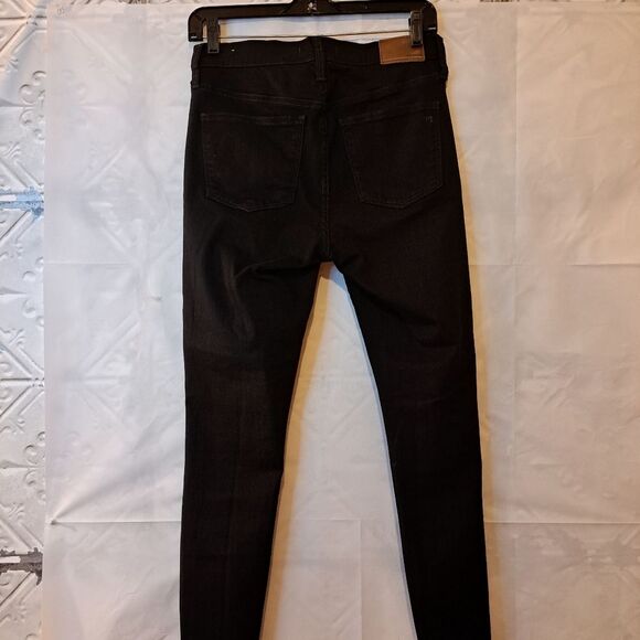 Madewell Black 9-Inch High-Rise Skinny Jeans Size 28 Everyday Comfort Denim - Picture 5 of 16